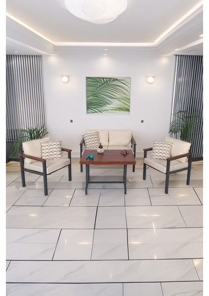 Balkon Mobilyası, Metal Oturma Grubu, Balkon Seti, Kafe Koltuğu, Bekeleme Alanı Koltuğu, 1 + 1 + 2 + M modelleri