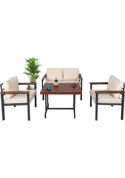 Balkon Mobilyası, Metal Oturma Grubu, Balkon Seti, Kafe Koltuğu, Bekeleme Alanı Koltuğu, 1 + 1 + 2 + M fırsatları