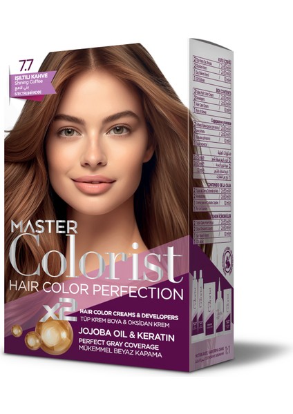 Set Boya 7.7 Işıltılı Kahve