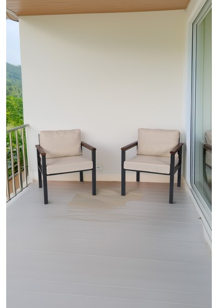 Balkon Mobilyası, Metal Oturma Grubu, Balkon Seti, Kafe Koltuğu, Teras Takımı, 2 Tekli Koltuk fiyatları