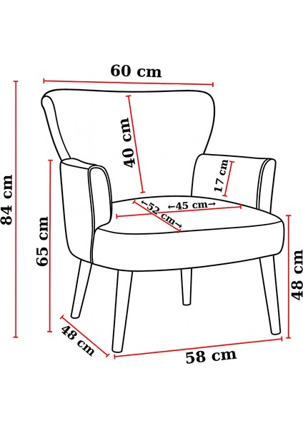 Roma Berjer Modern Tekli Koltuk -Babyface Kumaş - Ahşap Demonte Ayak - Gri Renk indirimleri