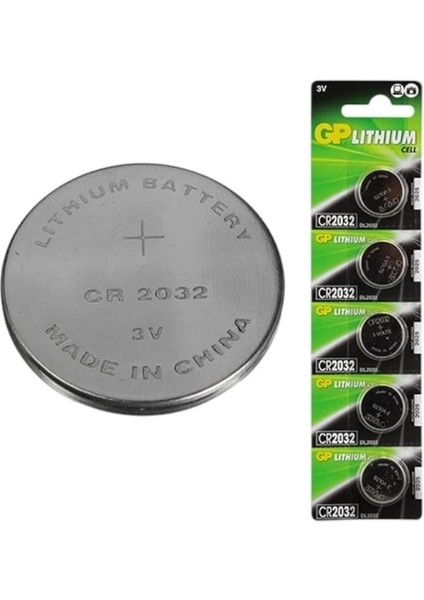 CR2032 Lityum 3 Volt Pil 5 Li Paket GPCR2032-2CPU5