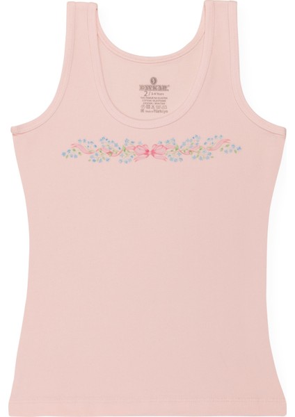 Kız Çocuk Pamuklu Kalın Askılı Renkli Baskılı Klasik Atlet 3'lü Paket 4868 Renkli modelleri