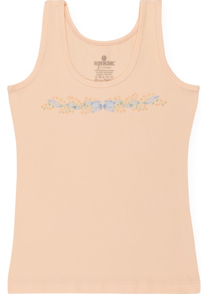 Kız Çocuk Pamuklu Kalın Askılı Renkli Baskılı Klasik Atlet 3'lü Paket 4868 Renkli fırsatları