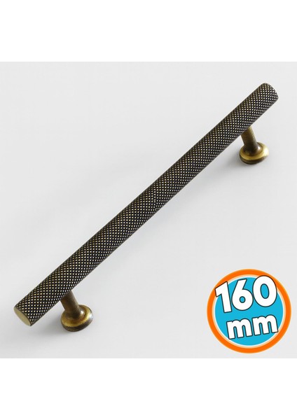 Mobilya Mutfak Çekmece Dolap Dolabı Kulpu Kulbu Kulpları 160 mm Eskitme Antik Sarı Metal