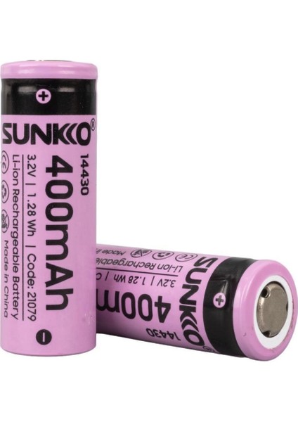 Ifr 3.2 Volt 400 Mah 14430 Şarj Edilebilir Pil (Tekli)