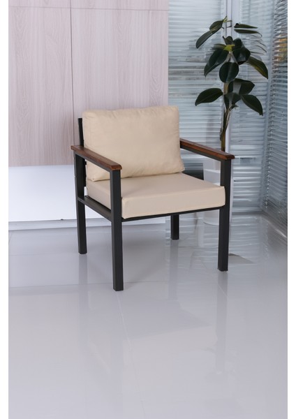Balkon Mobilyası, Metal Oturma Grubu, Balkon Seti, Kafe Koltuğu, Teras Takımı, 1 Koltuk