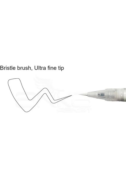 Brush Pen Ultra Fine Fırça Uçlu Beyaz Kalem CNBW-02S fiyatları