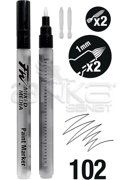 Fw Mixed Media Paint Marker Sets 102 1mm Sert Uç (S) modelleri