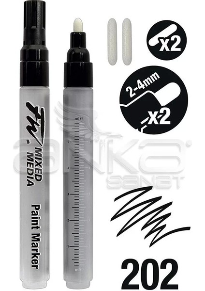 Fw Mixed Media Paint Marker Sets 202 2-4mm Yuvarlak Uç (M) fiyatları