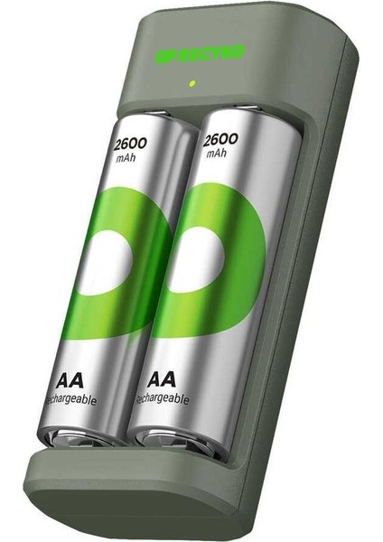 Recyko E221 2*2600 Mah R6 Aa Pilli Şarj Cihazı (GP-E221/270AHCER21-2GTLB2)