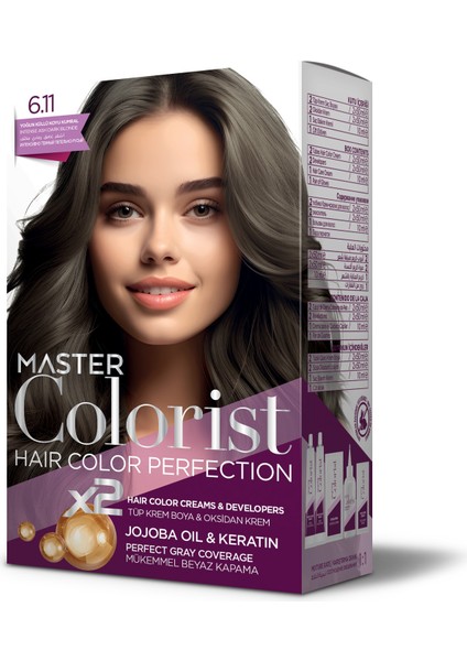 Set Boya 6.11 Yoğun Küllü Koyu Kumral