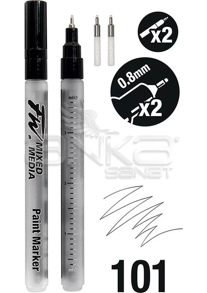 Fw Mixed Media Paint Marker Sets 101 0,8mm Teknik Uç (S) modelleri