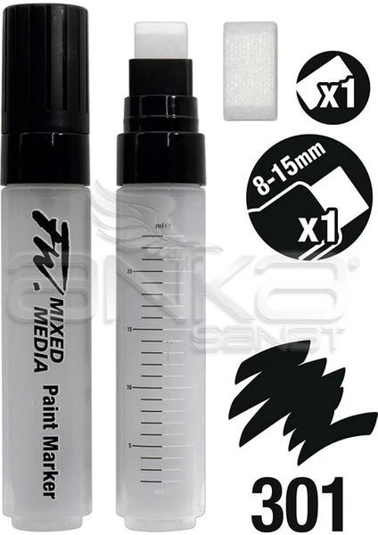 Fw Mixed Media Paint Marker Sets 301 8-15MM Flat (L) fiyatları