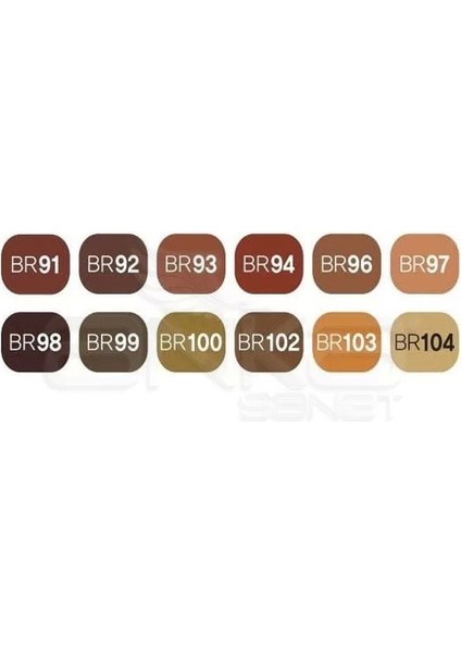 Twin Brush Marker Kalem 12LI Set Ahşap Renkler fiyatları