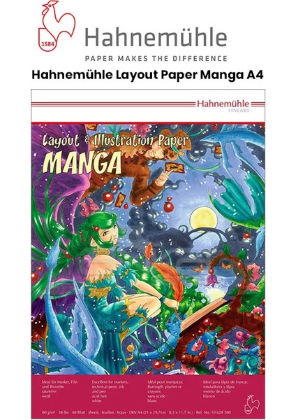 Layout Paper Manga A4 40 Yaprak 80G