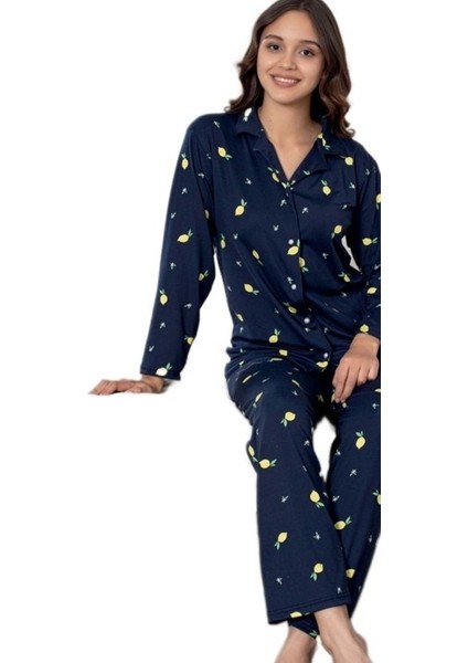 Elena Mare Tasarım Yumuşak Kumaş Gömlek Yaka Kadın Pijama Takımı Ev Giyim Hediyelik M/2xl fiyatları