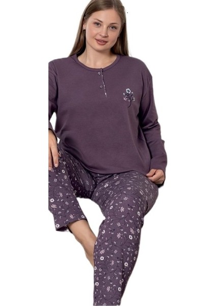 Serena Line Interlok Kumaş Büyük Beden Kadın Pijama Takımı Kışlık 3xl/6xl fiyatları