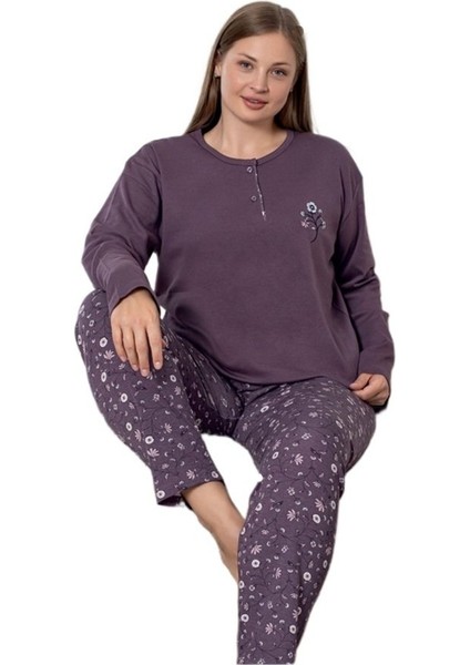 Serena Line Interlok Kumaş Büyük Beden Kadın Pijama Takımı Kışlık 3xl/6xl modelleri