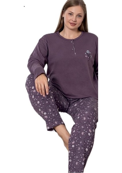 Serena Line Interlok Kumaş Büyük Beden Kadın Pijama Takımı Kışlık 3xl/6xl fırsatları