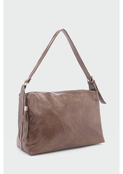 Gabrielle Salaş Kadın Omuz Çantası Suni Deri Vizon Renkli Ergonomik Tasarım fiyatları