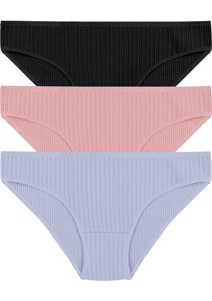 Kadın 3'lü Ajur Slip