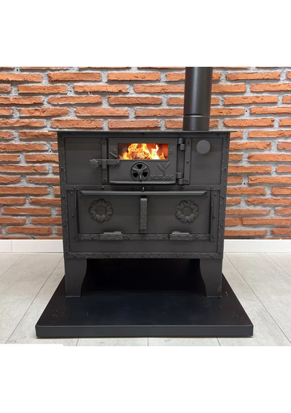 Camlı Odun Kuzinesi 70X55