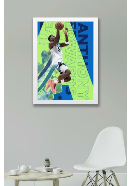 Anthony Edwards Çerçeveli Tablo - Basketbol Nba Posteri Tablo fiyatları