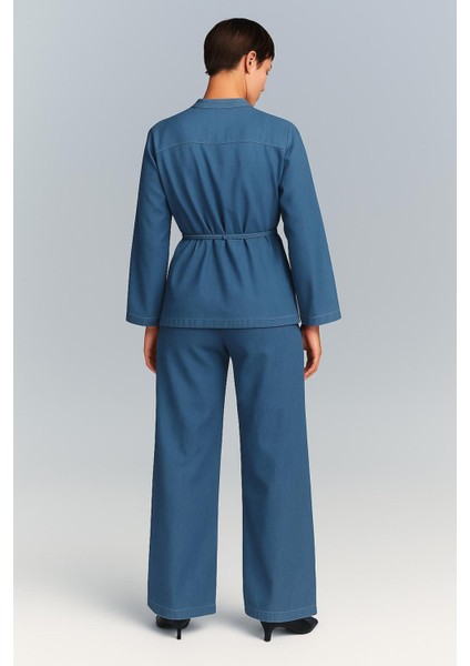 Denim Önden Bağlamalı Takım modelleri