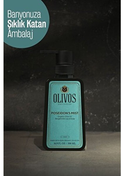 %100 Doğal Zeytinyağlı Bergamot Kokulu Sıvı El Sabun Yoğun Nemlendirici Arındırıcı Bitkisel 500 ml fiyatları