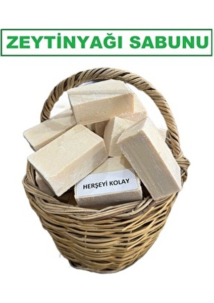 Zeytinyağı Sabunu Doğal Yapım 1 kg Saf Zeytinyağı Sabunu