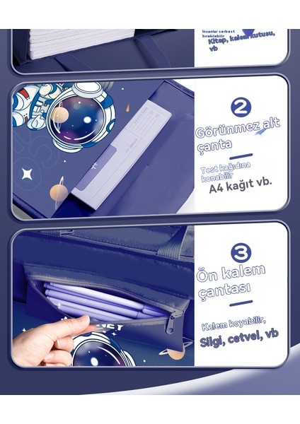 Öğrenci Tuval Taşınabilir Ders Çantası Bilgi Depolama Çantası (Yurt Dışından) indirimleri