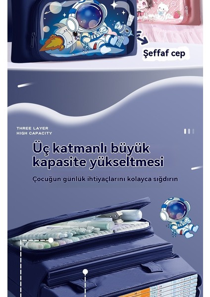 Öğrenci Karikatür Taşınabilir Ders Çantası Ders Kitabı Malzeme Saklama Çantası (Yurt Dışından) fırsatları
