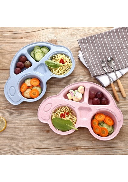 Çocuk Karikatür Araba Sofra Takımı Bölmeli Yemek Tabağı (Yurt Dışından) fiyatları