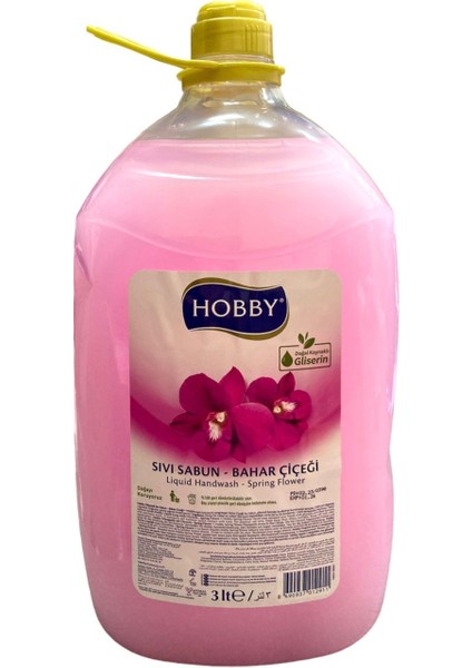 Hobby Gliserinli Bahar Çiçeği Sıvı Sabun 3 Lt
