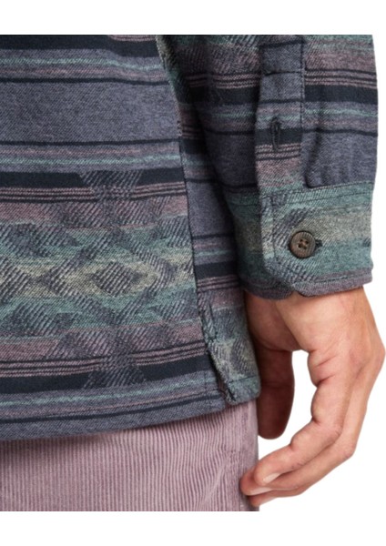 Offshore Jacquard Flannel Erkek Mavi Gömlek indirimleri