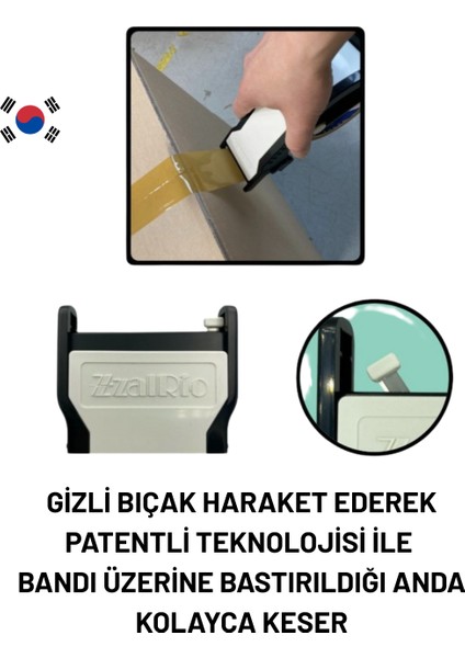 Zzalrıo Ofis Ev ve Kargo Kullanımı Için Pratik Çözüm - Koli Bant Kesici modelleri