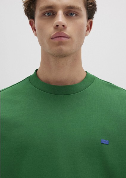 0S10415-85916 Bisiklet Yaka Yeşil Sweatshirt indirimleri