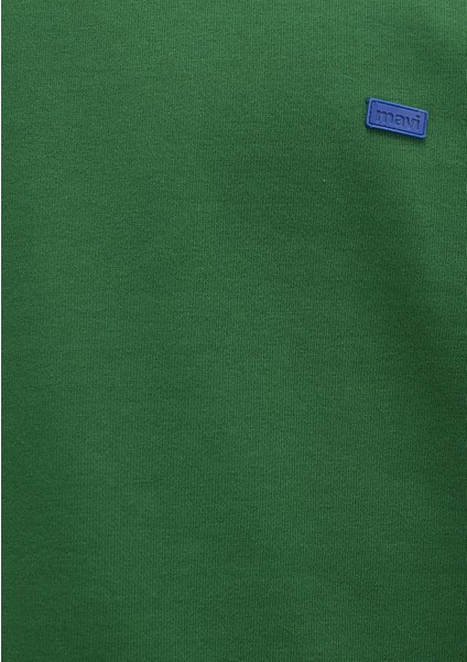 0S10415-85916 Bisiklet Yaka Yeşil Sweatshirt