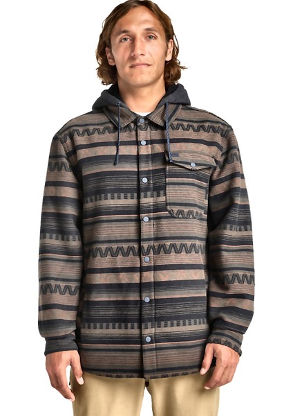 Furnace Bonded Flannel Erkek Siyah Gömlek