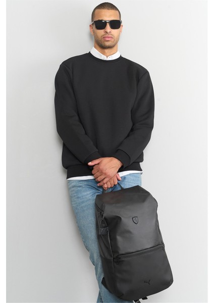 Çetinkaya Mentality 3036 3 Ip Bisiklet Yaka Siyah Sweatshirt
