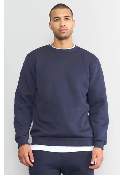 Çetinkaya Mentality 3036 3 Ip Bisiklet Yaka Lacivert Sweatshirt fiyatları