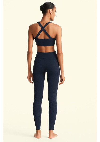 Yüksek Bel Fitilli Düz Tayt modelleri