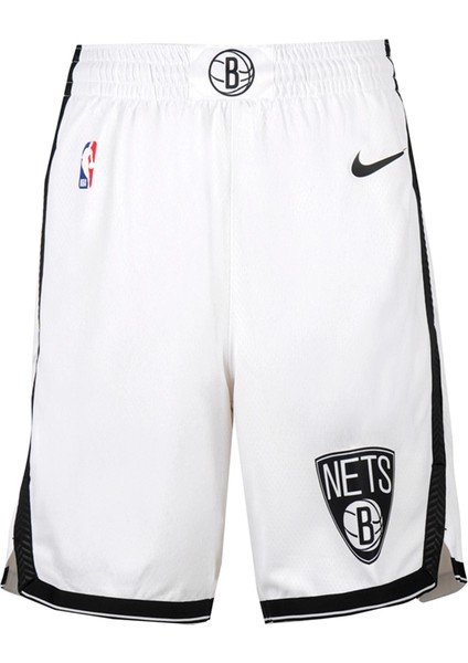 AJ5583-100 Nba Brooklyn Nets Swingman Erkek Şort Beyaz