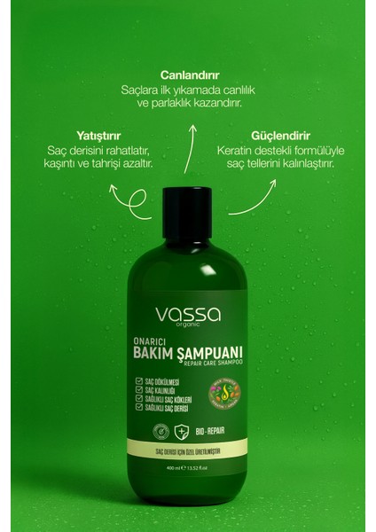 Saç Dökülmesine Karşı Onarıcı Bakım Şampuanı Keratin ve Argan Yağlı Güçlendirici Etki 400 ml fiyatları