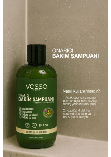 Saç Dökülmesine Karşı Onarıcı Bakım Şampuanı Keratin ve Argan Yağlı Güçlendirici Etki 400 ml fırsatları