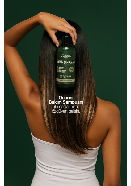 Saç Dökülmesine Karşı Onarıcı Bakım Şampuanı Keratin ve Argan Yağlı Güçlendirici Etki 400 ml
