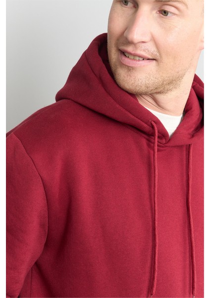 Çetinkaya Mentality 3035 3 Ip Kapşonlu Bordo Sweatshirt modelleri