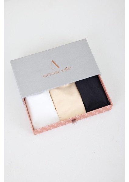 Eve Ten 3’lü Dikişsiz İz Belli Etmeyen Dantelli Slip Külot