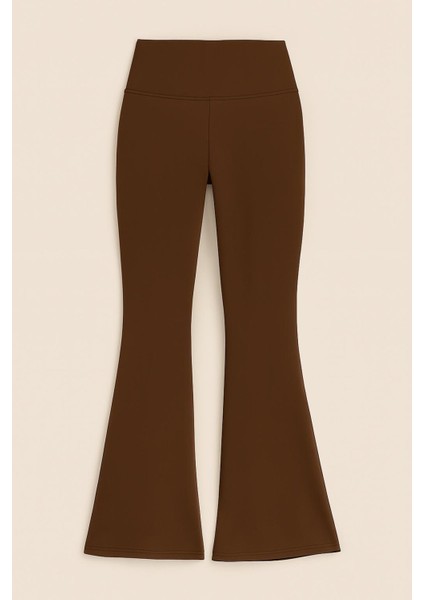 Baskılı Şardonlu Full Likralı Ispanyol Tayt modelleri